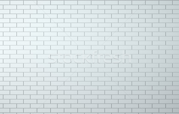 Bianco muro di mattoni illustrazione 3d modello texture costruzione Foto d'archivio © cherezoff