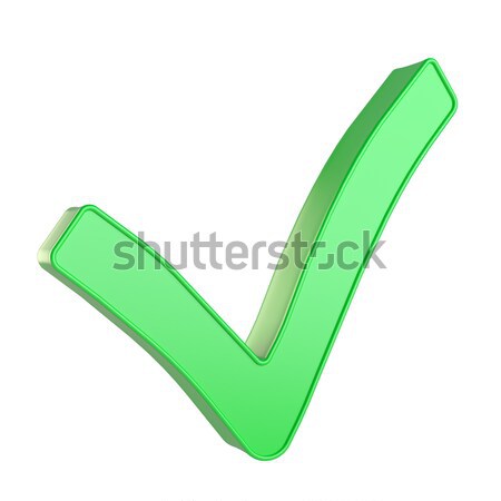 Stock photo: Check mark isolated on white background