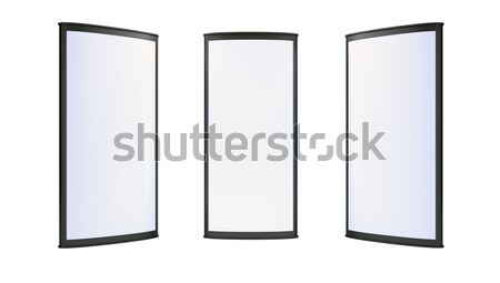 Advertising blank lightboxes on white background Stock photo © cherezoff