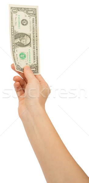 Humans hand holding money Stock photo © cherezoff