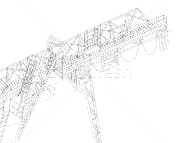 Gantry bridge crane, part Stock photo © cherezoff