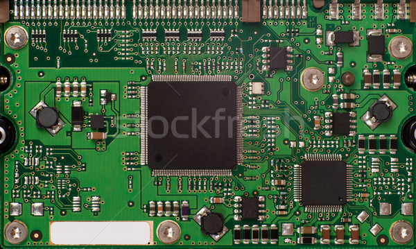 Zdjęcia stock: Zielone · chip · widoku · komputera