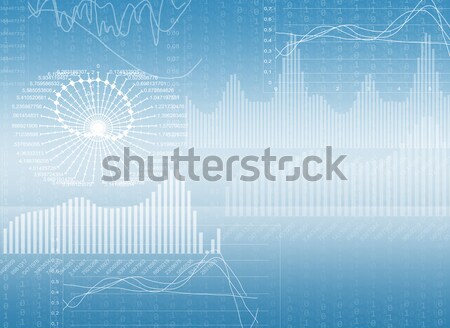 SLR camera on a hi-tech blue background Stock photo © cherezoff