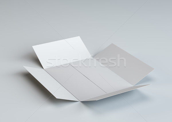 белый открытых серый 3d иллюстрации Top Сток-фото © cherezoff