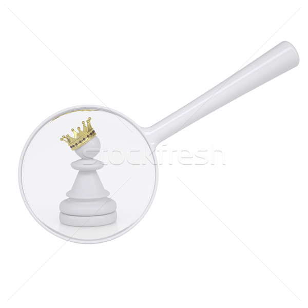 Pawn with gold crown Stock photo © cherezoff