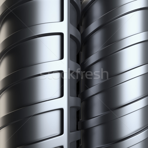Stock photo: Steel reinforcements. Close-up