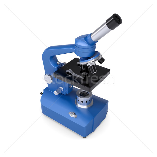 Blue microscope Stock photo © cherezoff