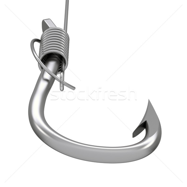 Metal fishing hook and line Stock photo © cherezoff