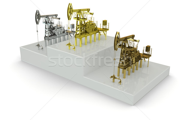 Wells - winners of 'the biggest oil production' Stock photo © cherezoff
