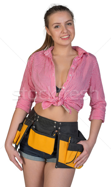 Woman in tool belt  Stock photo © cherezoff