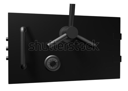 Black safe door. 3D Illustration Stock photo © cherezoff