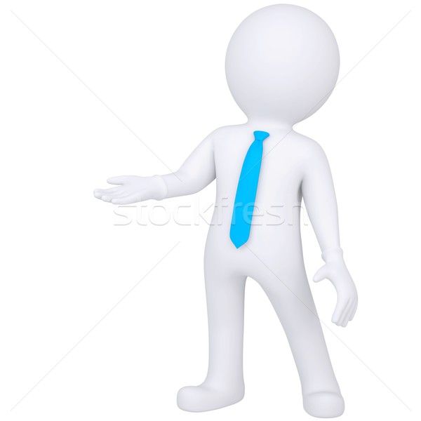 3d white man standing Stock photo © cherezoff