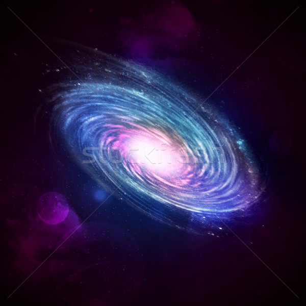 Illustration of a spiral galaxy Stock photo © cherezoff