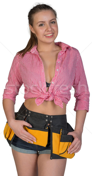 Woman in tool belt  Stock photo © cherezoff