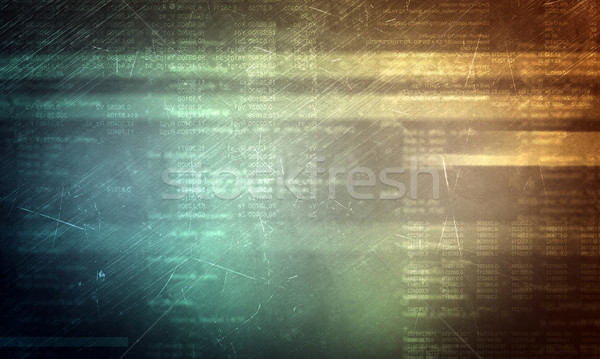 Abstract background with matrix Stock photo © cherezoff