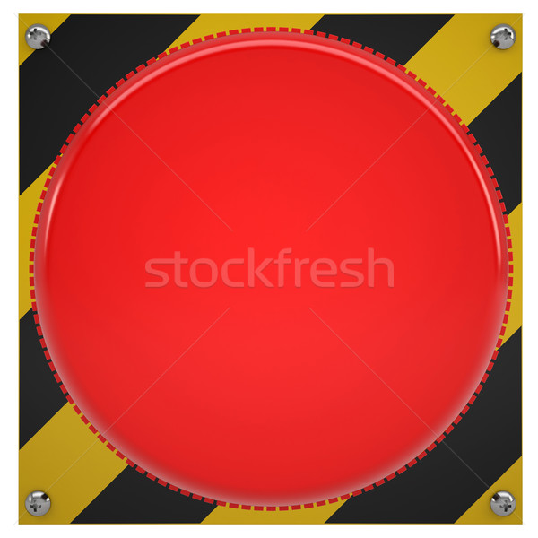 Stockfoto: Rood · knop · geïsoleerd · geven · witte · business