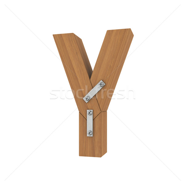 Wooden letter Y Stock photo © cherezoff