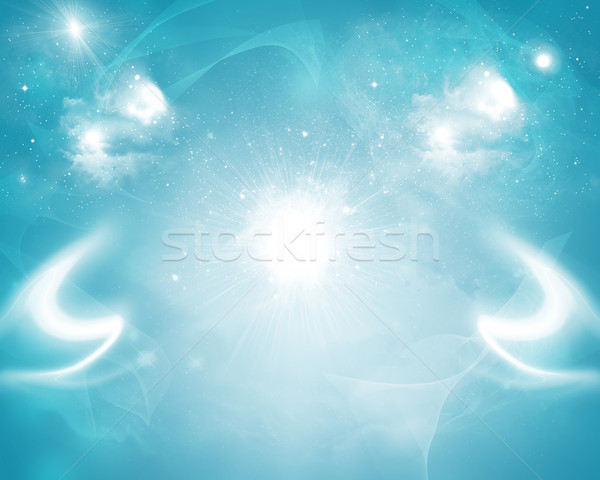 Abstract blue background is magic sky Stock photo © cherezoff
