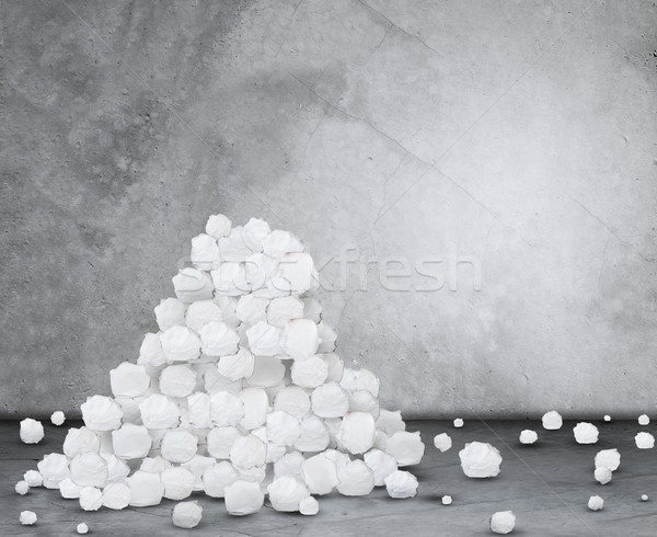 Pile of crumpled paper balls Stock photo © cherezoff