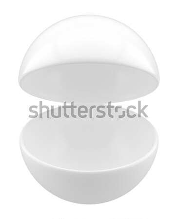 Stock photo: Open Sphere POS POI Blank Empty Stand