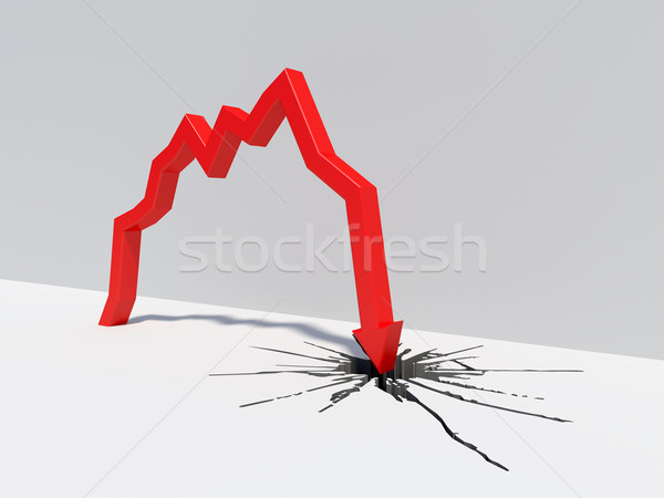 Red arrow pointing down Stock photo © cherezoff