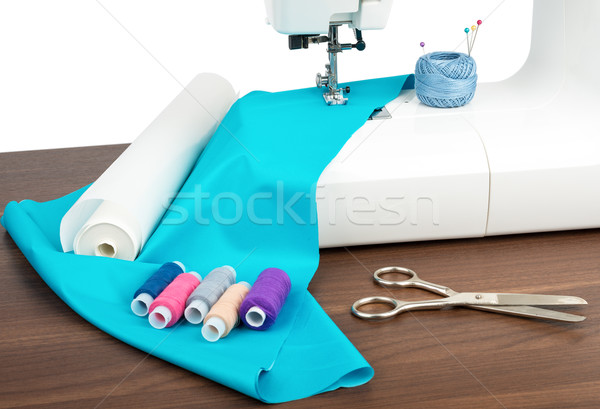 Sewing machine on table Stock photo © cherezoff