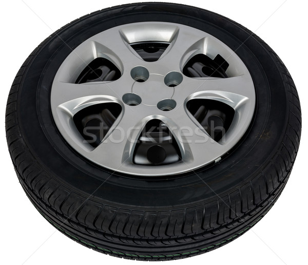 Photo of car tyre isolated Stock photo © cherezoff