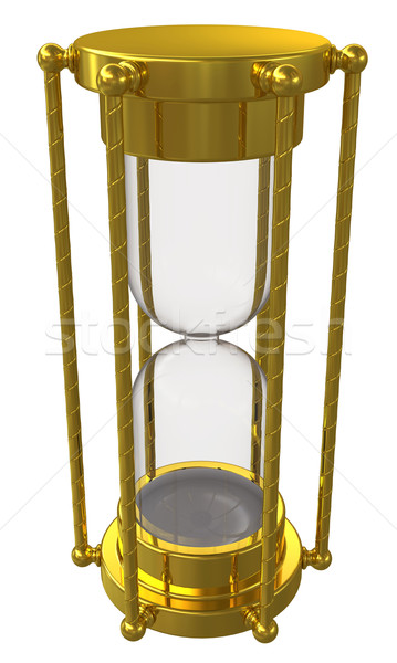 Gold hourglass. Isolated on white background Stock photo © cherezoff
