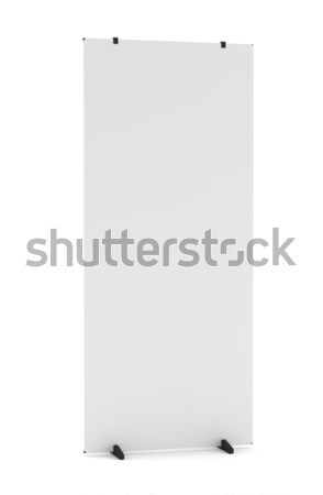 Blank Roll Up Banner Stand Stock photo © cherezoff