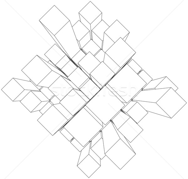 商业照片: 3d · 立方体 · 向量 · 抽象 · 设计