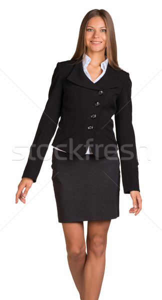Businesswoman walks forward Stock photo © cherezoff