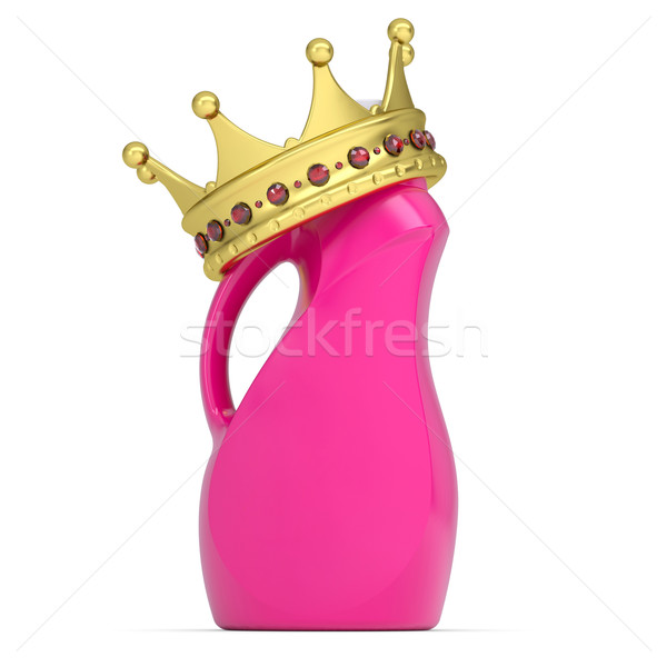 Crown on plastic bottle of household chemicals Stock photo © cherezoff