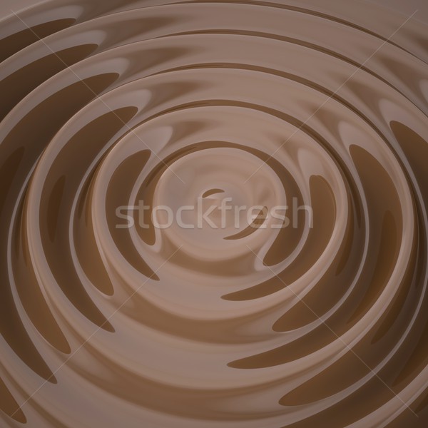 Waves on the surface of the chocolate Stock photo © cherezoff