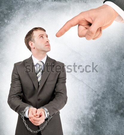 üzletember bilincs izolált fehér kezek öltöny Stock fotó © cherezoff