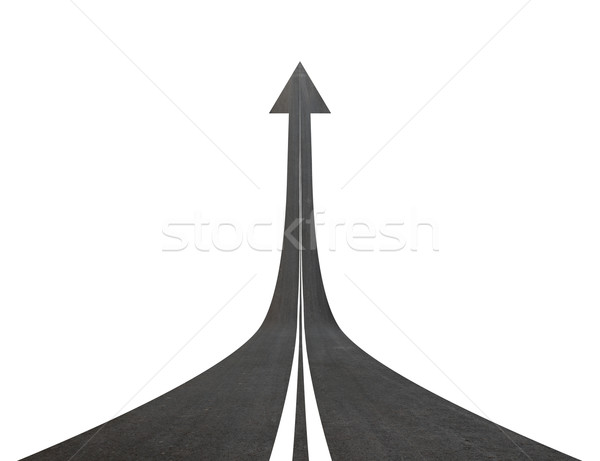 Road going up llike arrow Stock photo © cherezoff