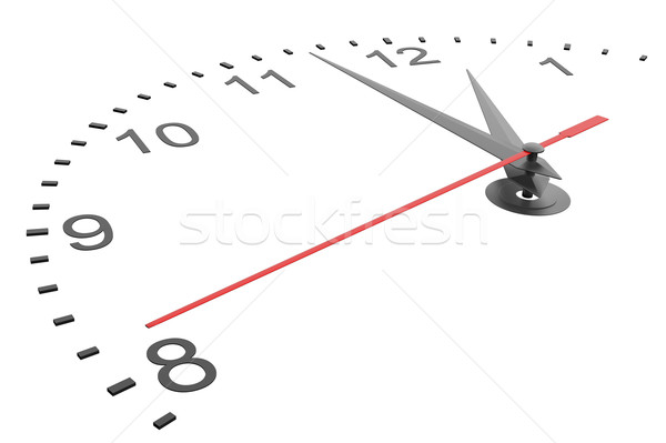 Closeup of hands on clock face Stock photo © cherezoff