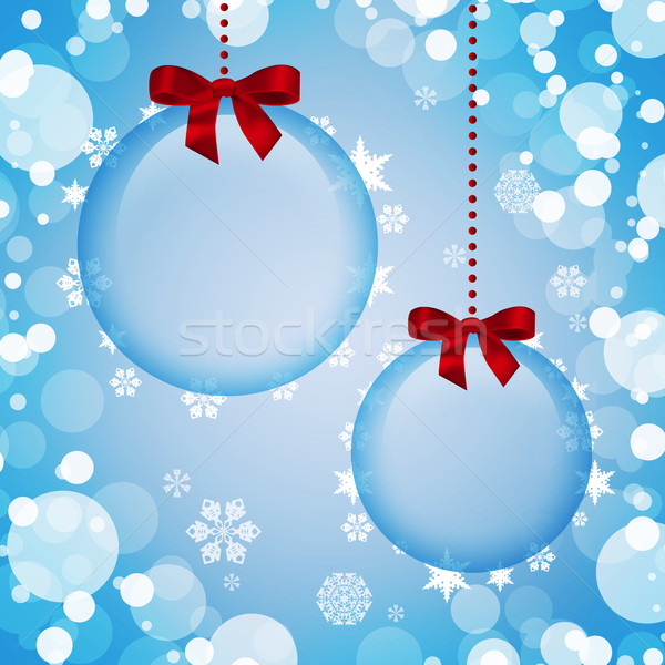 Transparent Christmas decorations Stock photo © cherezoff