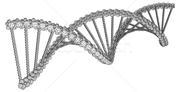 Foto d'archivio: Dna · foto · immagine · bianco · medici · istruzione