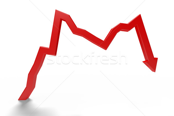 Red arrow pointing down Stock photo © cherezoff