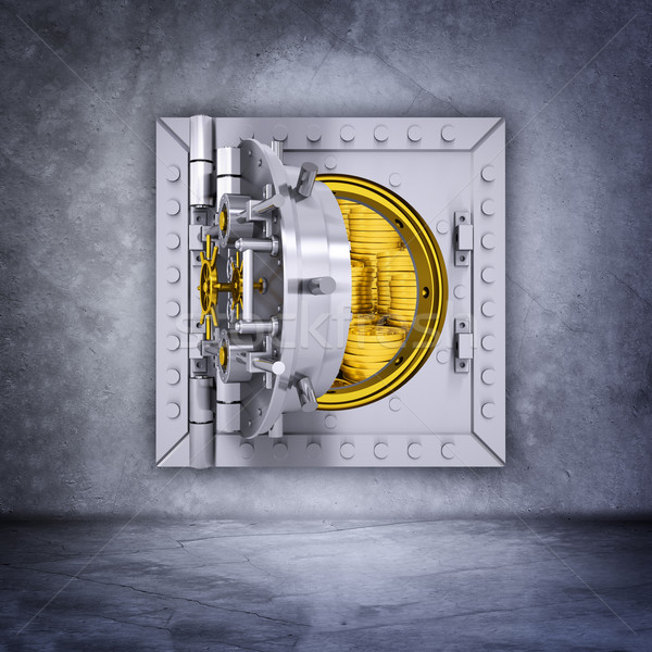 Metallic bank vault door  Stock photo © cherezoff