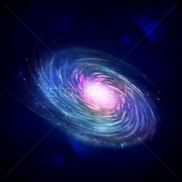 Illustration of a spiral galaxy Stock photo © cherezoff