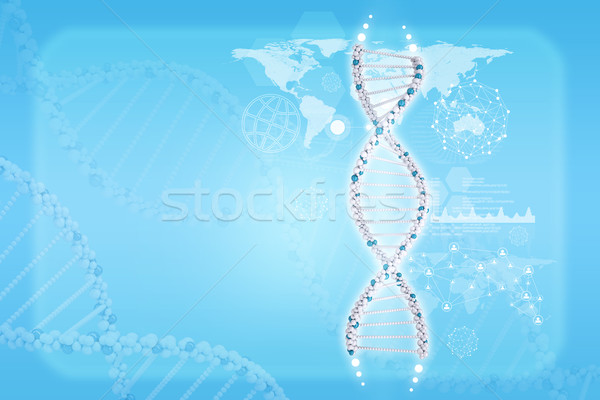 Stok fotoğraf: Insan · DNA · altıgen · dünya · haritası · bilgi · tahta