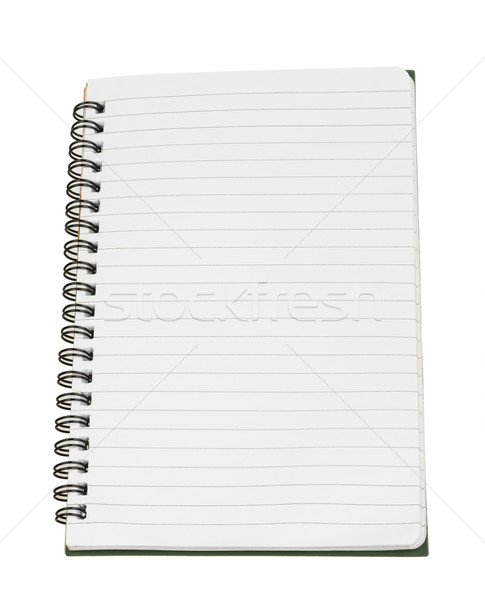 Füzet fehér izolált papír notebook jegyzettömb Stock fotó © cherezoff