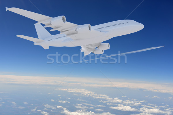 Big white airplane Stock photo © cherezoff
