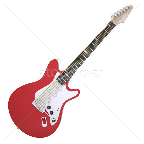 Red electric guitar Stock photo © cherezoff