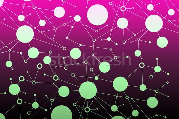抽象的な ピンク 光 斑 分子 ストックフォト © cherezoff