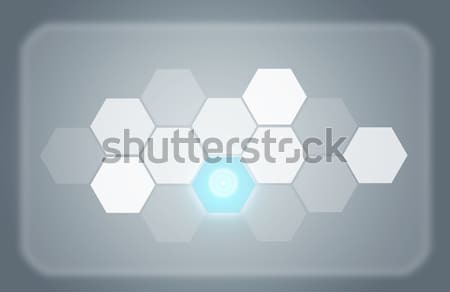 Stock foto: Transparent · glühen · Kreise · Technologie · Hintergrund