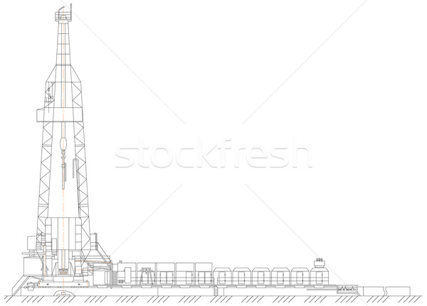 oil derrick Stock photo © cherezoff