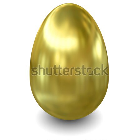金の卵 白 ビジネス ホーム 卵 背景 ストックフォト © cherezoff