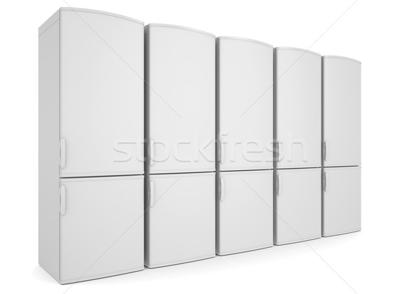White refrigerators Stock photo © cherezoff